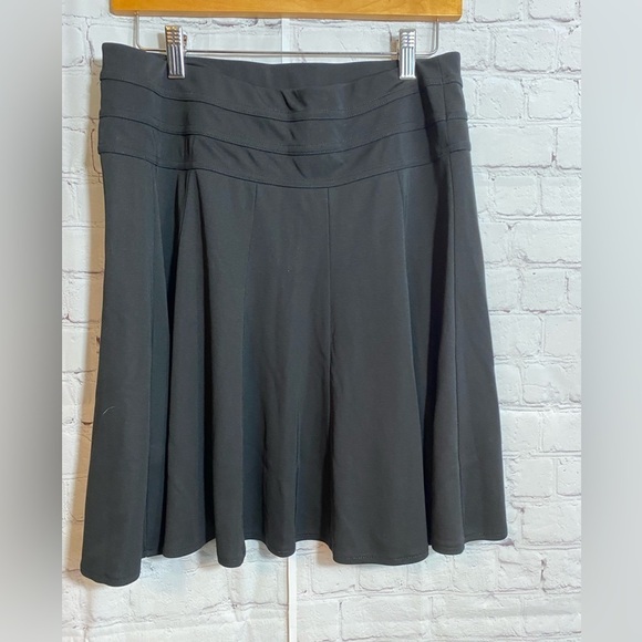 INC International Concepts Womens Size Medium Wide Waistband Black Circle Skirt - Picture 2 of 3